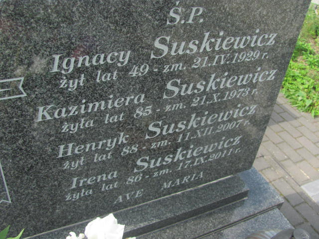 Henryk Suskiewicz Końskie - Grobonet - Wyszukiwarka osób pochowanych