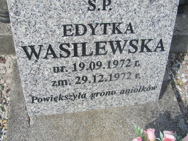 Edyta Wasilewska 1972 Końskie parafialny - Grobonet - Wyszukiwarka osób pochowanych