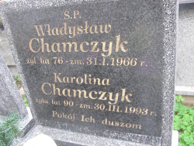 Władysław Chamczyk Końskie - Grobonet - Wyszukiwarka osób pochowanych