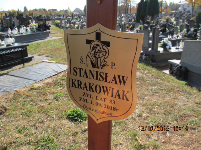Grób Stanisław Krakowiak