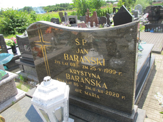 Krystyna Barańska 1935 Końskie - Grobonet - Wyszukiwarka osób pochowanych