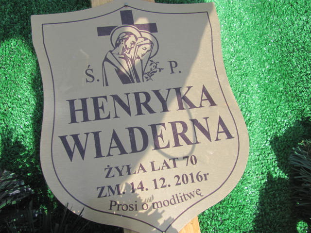 Henryka Wiaderna 1946 Końskie - Grobonet - Wyszukiwarka osób pochowanych