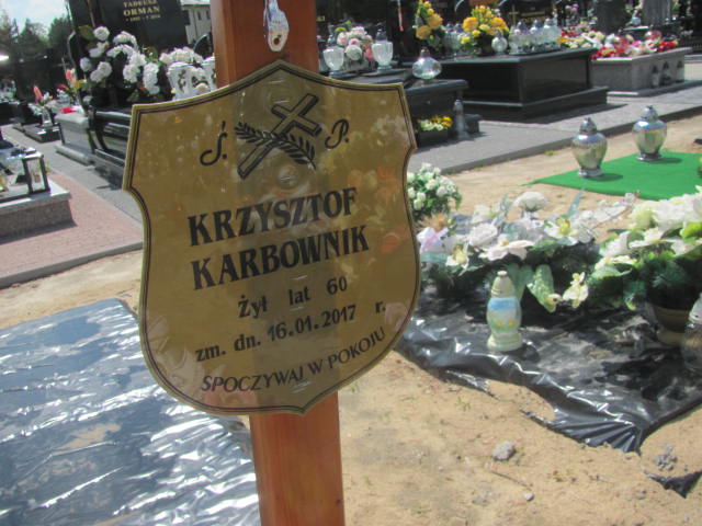 Krzysztof Karbownik 1956 Końskie - Grobonet - Wyszukiwarka osób pochowanych